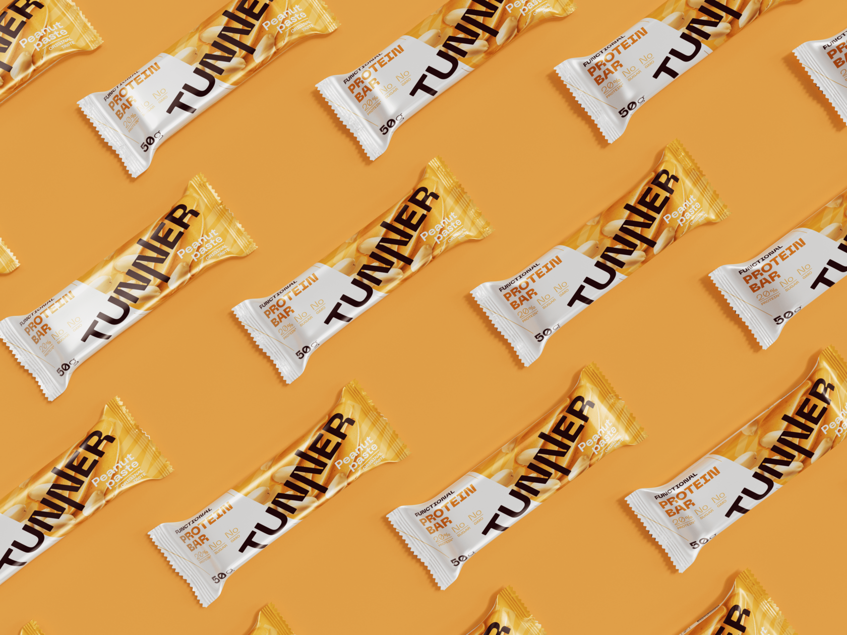 Функциональный батончик Tunner PROTEIN со вкусом «Арахисовая паста»