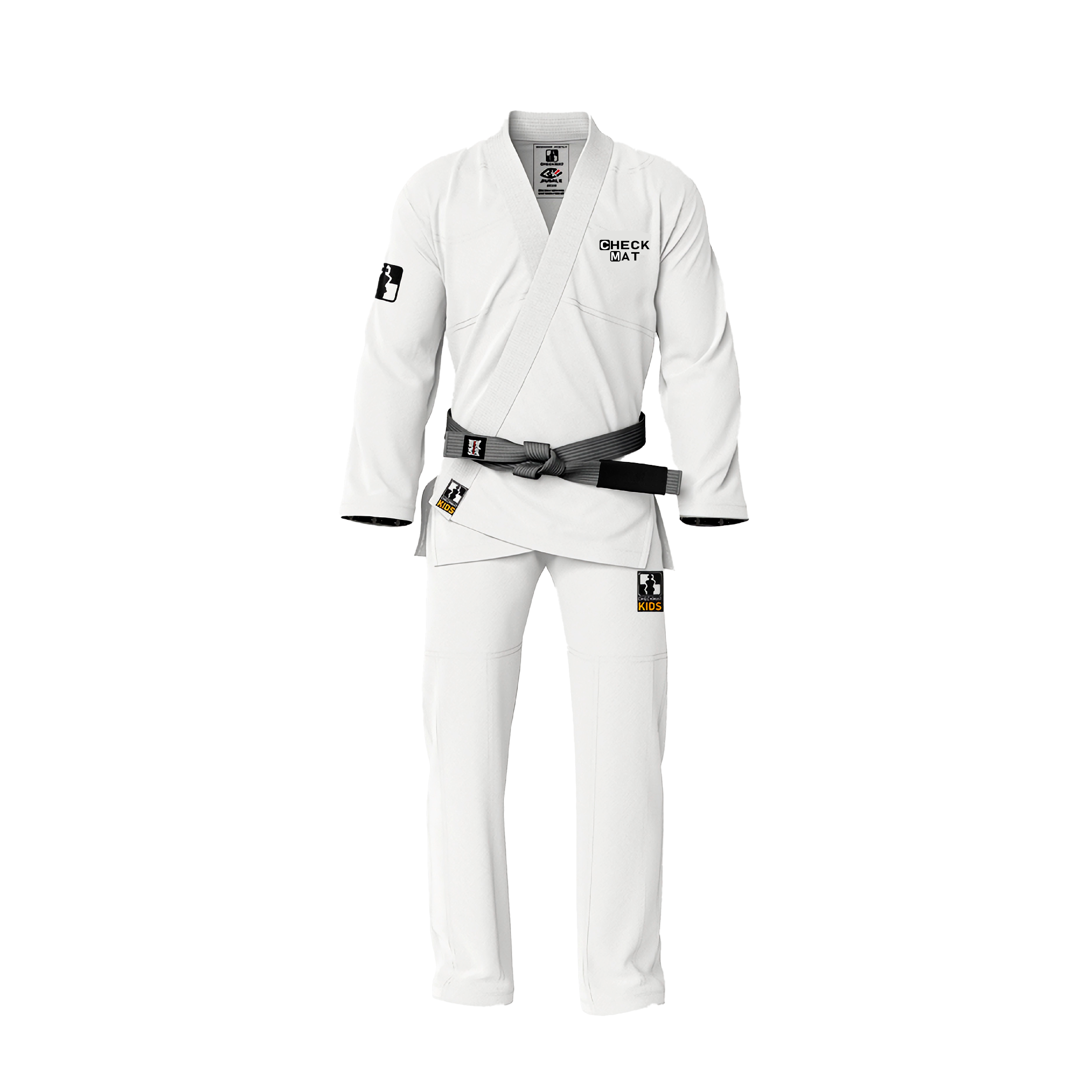 Кимоно для BJJ взрослое белое  A0