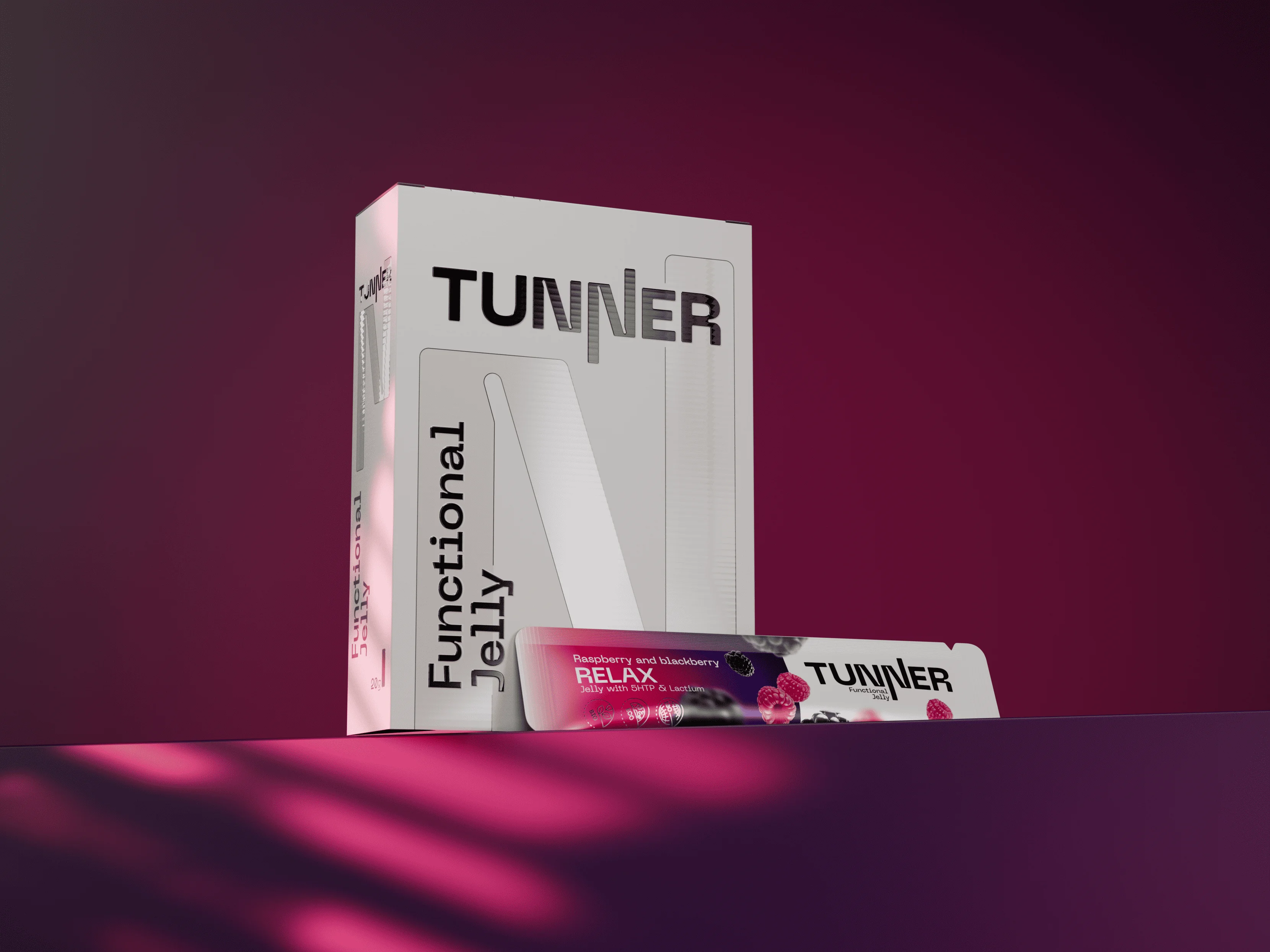 Функциональное желе Tunner RELAX со вкусом «Малина и ежевика»