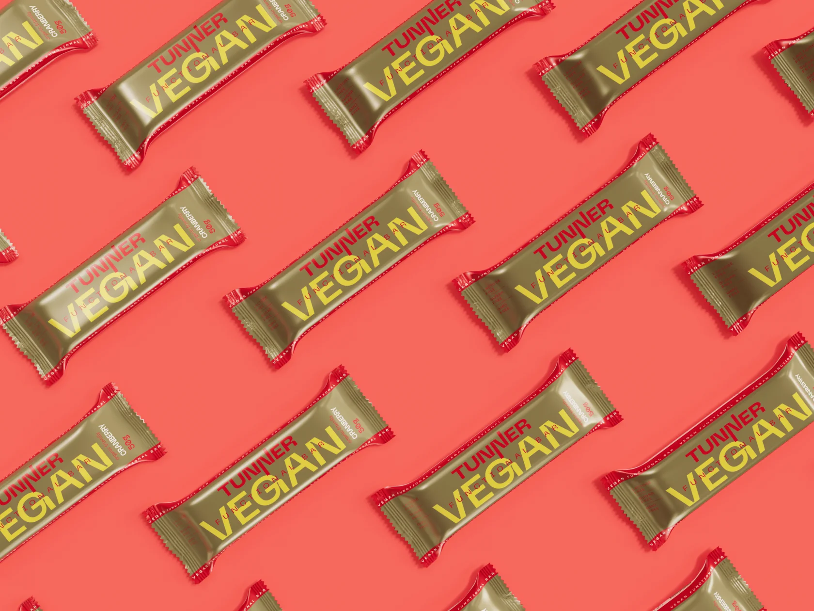 Функциональный батончик Tunner VEGAN со вкусом «Клюква»