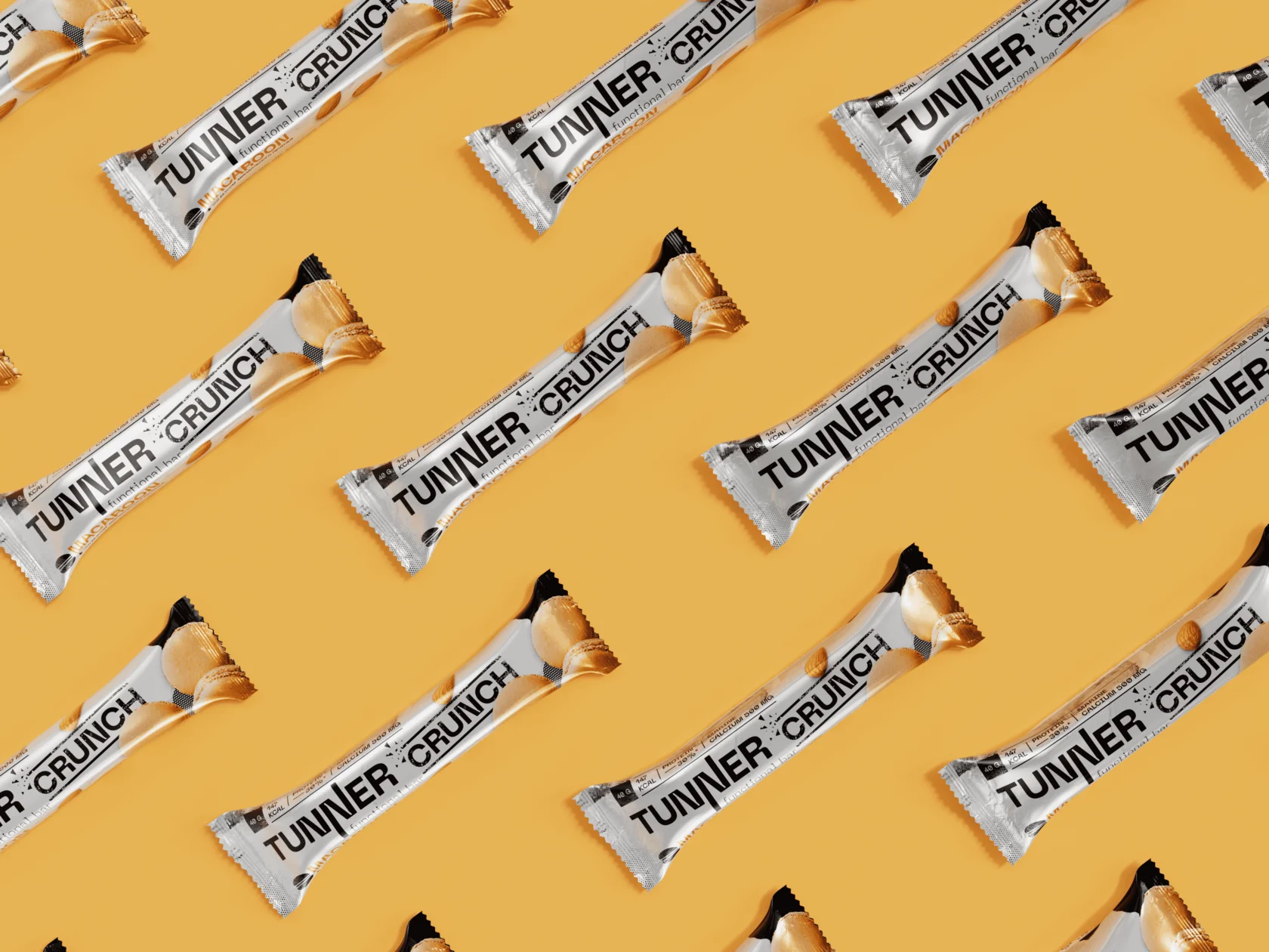 Функциональный батончик Tunner CRUNCH со вкусом «Миндальное печенье»