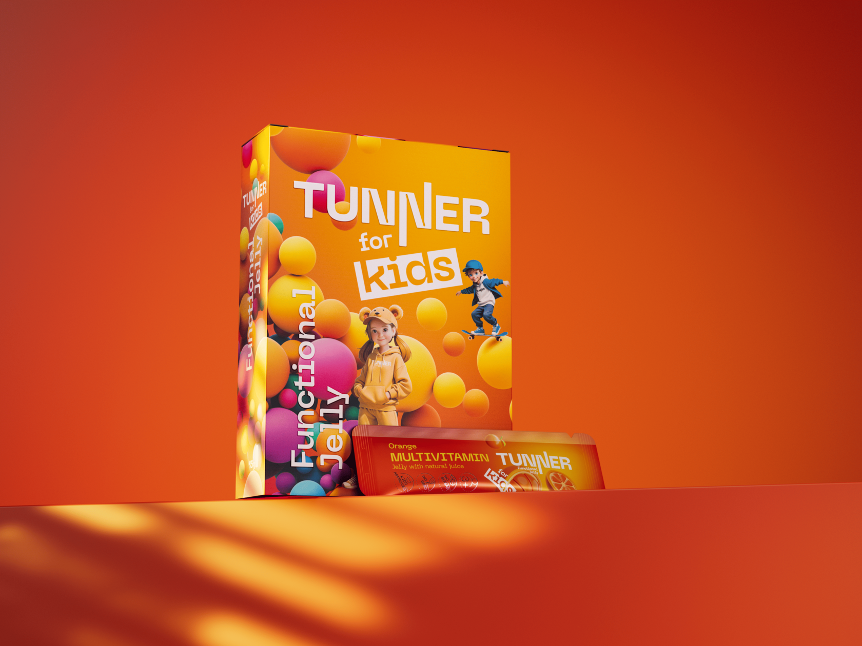 Функциональное желе Tunner MULTIVITAMIN со вкусом «Апельсин» (21шт/уп)