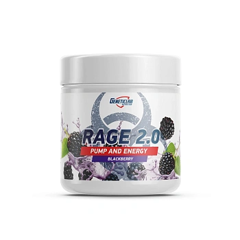 Предтренировочный комплекс Geneticlab RAGE 2.0 240 г Ежевика