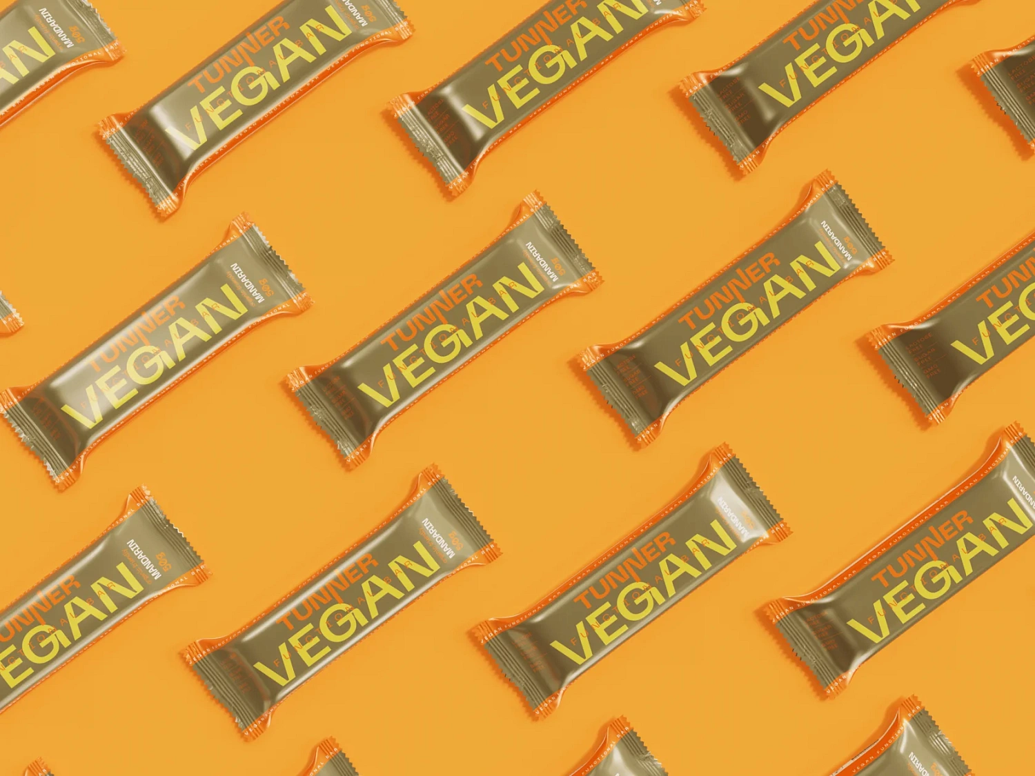 Функциональный батончик Tunner VEGAN со вкусом «Мандарин»