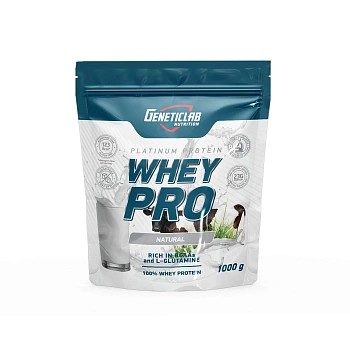 Сывороточный протеин Geneticlab WHEY PRO 1000 г Без вкуса