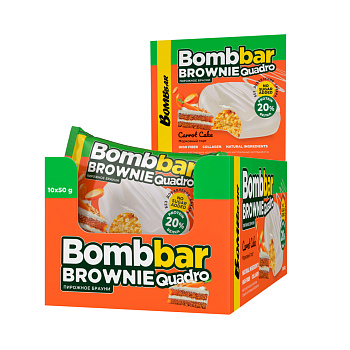 Протеиновый брауни Bombbar - Морковный торт