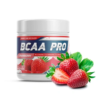 Аминокислоты Geneticlab BCAA PRO 250 г Клубника
